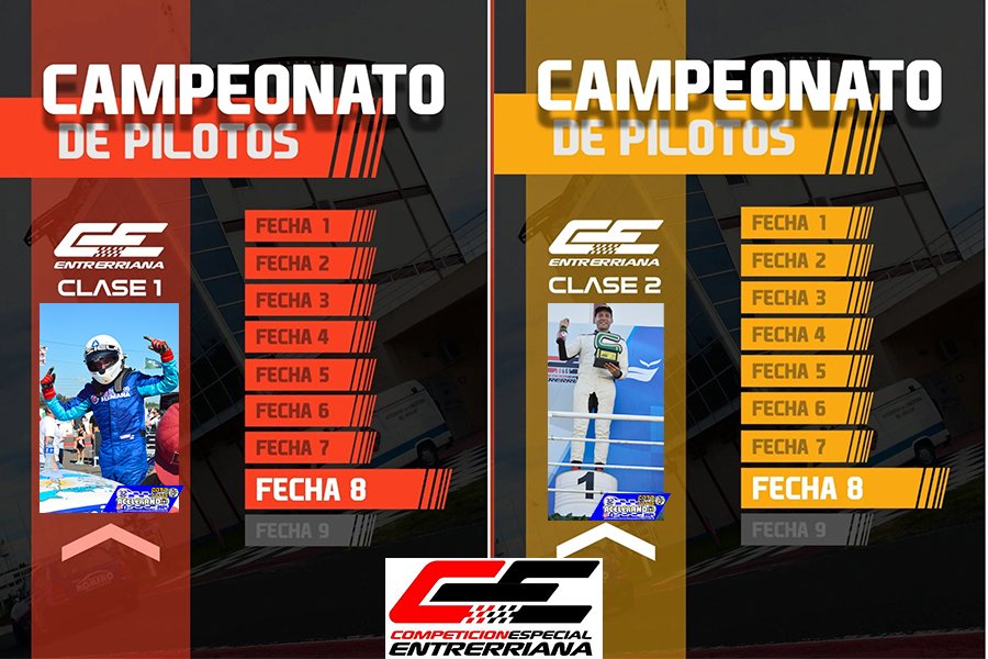 ¿Y la 3?: Campeonatos de Competición Especial Entrerriana I 8 de 9 fechas al 15 noviembre