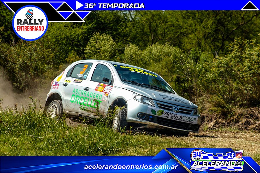 Orcellet voló en el arranque y el Rally Entrerriano sacude Primero de Mayo