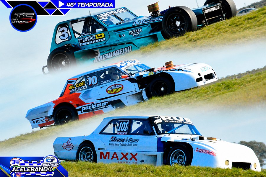 Farabello ganó en tres ruedas y después desde el fondo; Rey dominó y Maín sobrevivió al caos