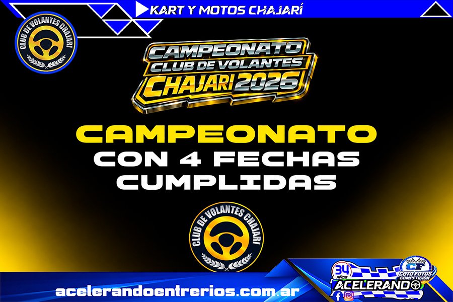 Campeonatos Kart Club de Volantes Chajarí I 4 fechas de 6 y la próxima