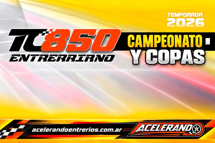 Campeonatos y Copas TC 850 I 7 fechas de 9