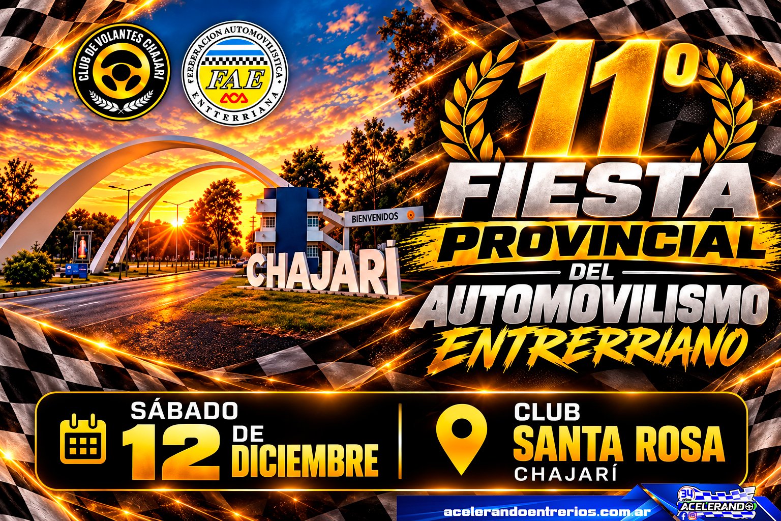 Chajarí reenciende la Fiesta Provincial del Automovilismo